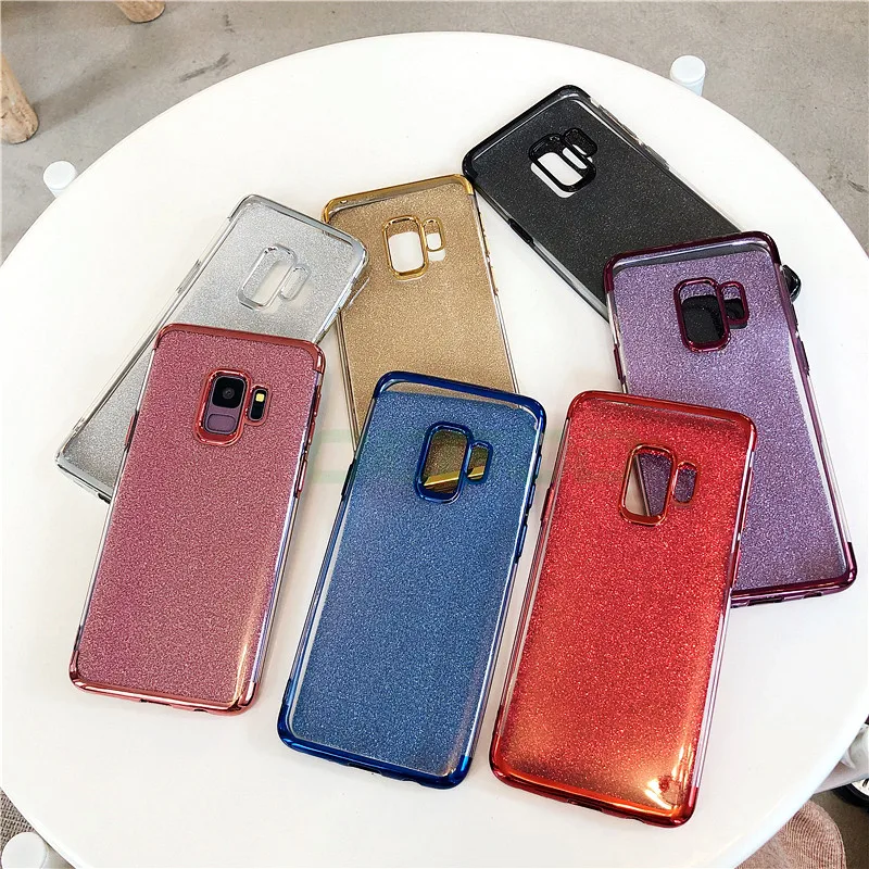 Мягкий чехол из ТПУ градиентного силиконовый для samsung Galaxy S8 S9 плюс S7 S6 edge Note 8 9 J5 J7 A5