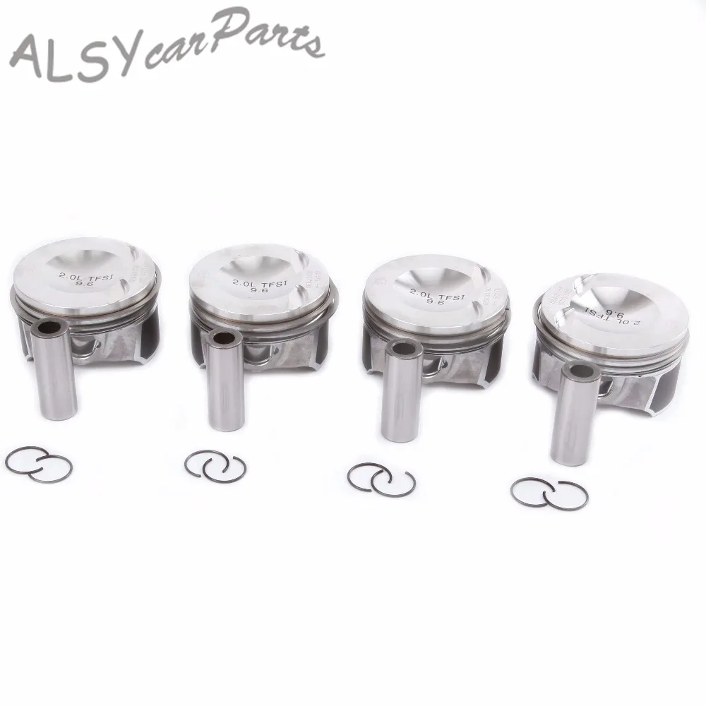 YIMIAOMO 4 шт. поршень и кольцо 82 50 мм поршневой штифт 21 06J 198 151 B для Audi TT A3 VW Passat Tiguan Golf GTI