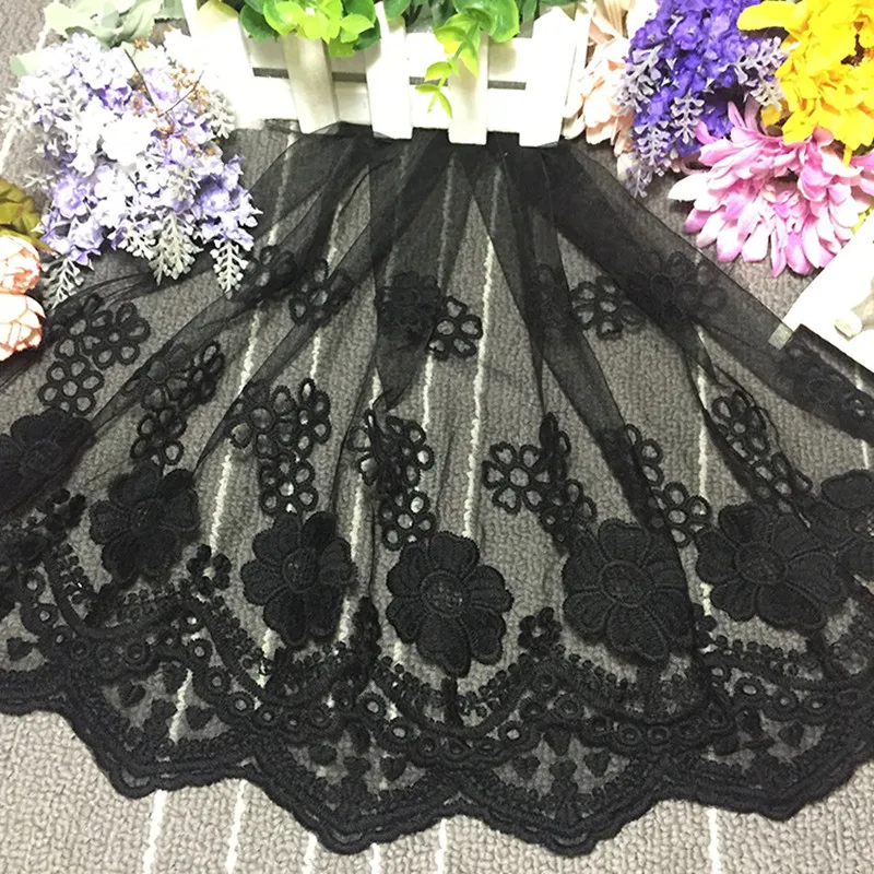 1yard Wide 35cm decorate Lace fabirc Pure Cotton Thickened Straight Edge Embroidery Accessories DIY Handmade Supplies | Дом и сад