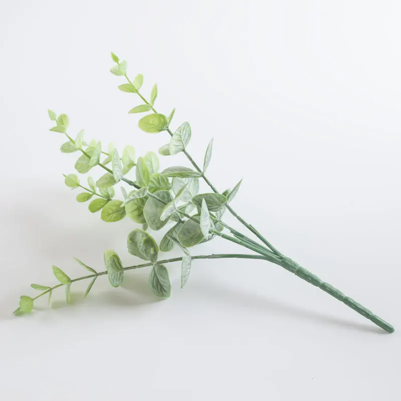 green DH suculenta искусственный эвкалипт суккуленты поддельные искусственные зелени искусственные растения зеленые листья папоротник hojas artificiales para dec - Цвет: green
