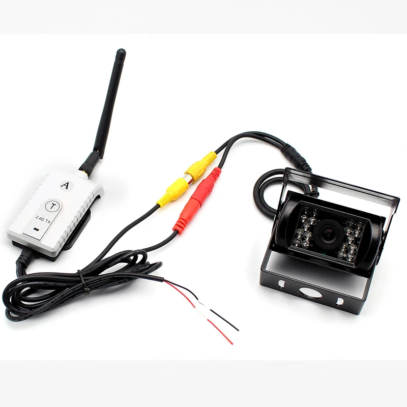 GreenYi Car Wireless IR Backup Rear View Camera Kit + 7&quot TFT LCD Monitor Parking Assistance System for Truck Van Caravan Trailer |