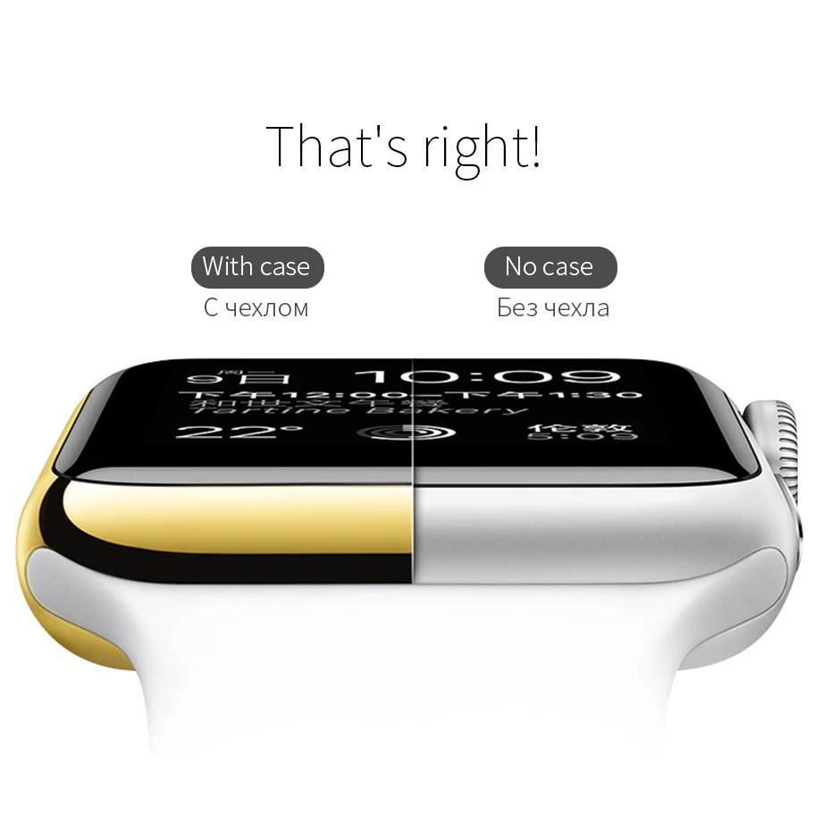 Оригинальный HOCO PC защитный чехол для Apple Watch 4/3/2 38/40/42/44 мм роскошный с покрытием|apple