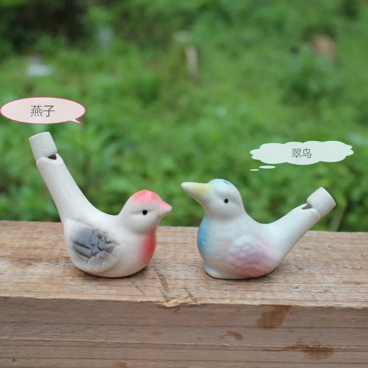 200 шт. Новое поступление водяной свисток для птиц глина керамический