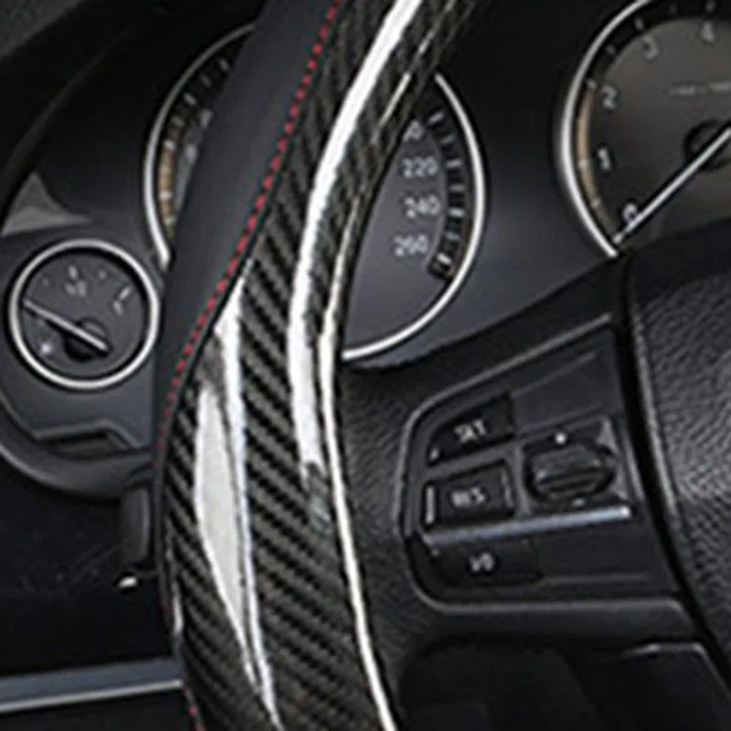 

Universal Steering Wheel Cover Comfortable Stylish Black Non-slip High quality Practical