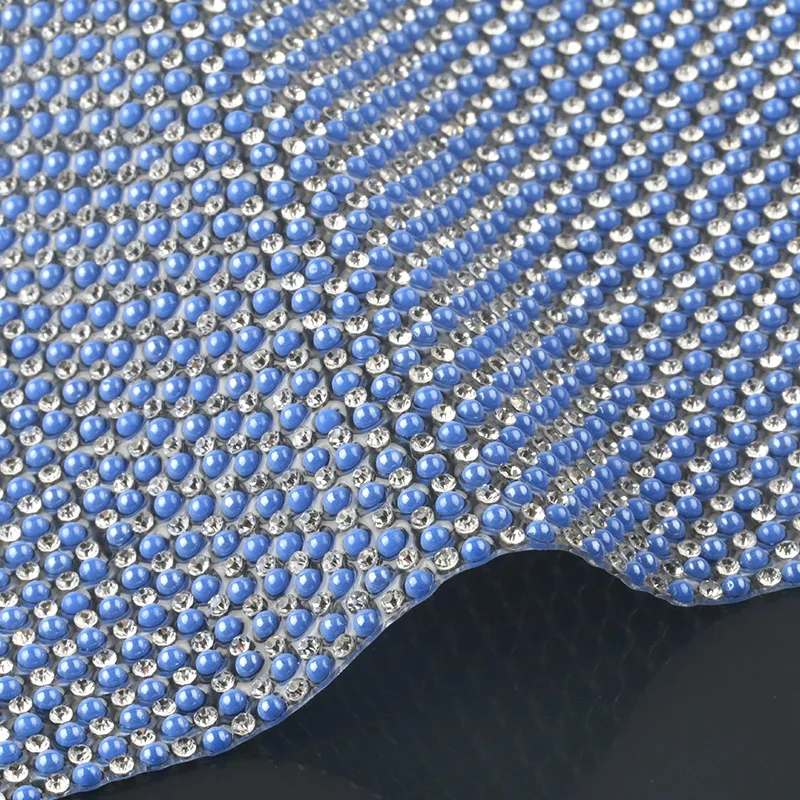 24*40/PC жемчуг и аппликация из стеклянных страз исправленное железо на сетка