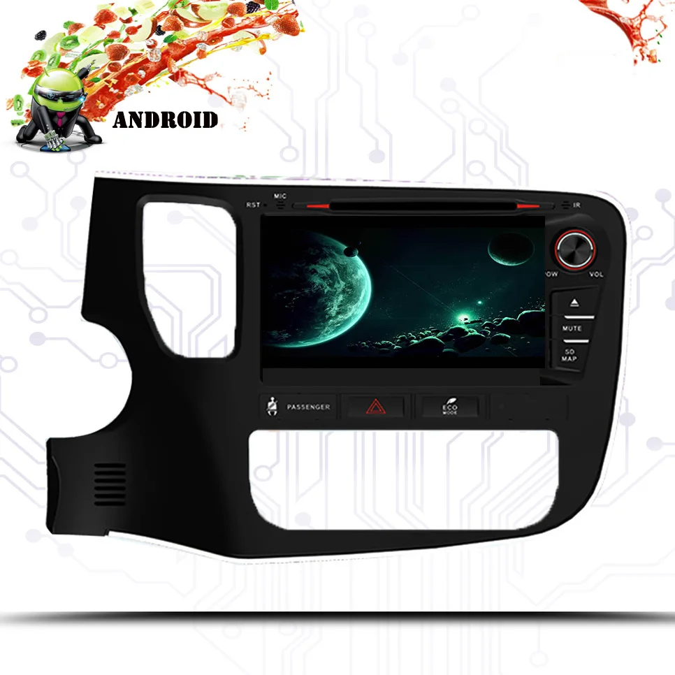 Ips DSP 3/4G Android8.1 8 ядра, 4 Гб Ram, 64 ГБ Rom, автомобильный DVD gps для Mitsubishi Outlander- мультимедийный плеер стерео радио