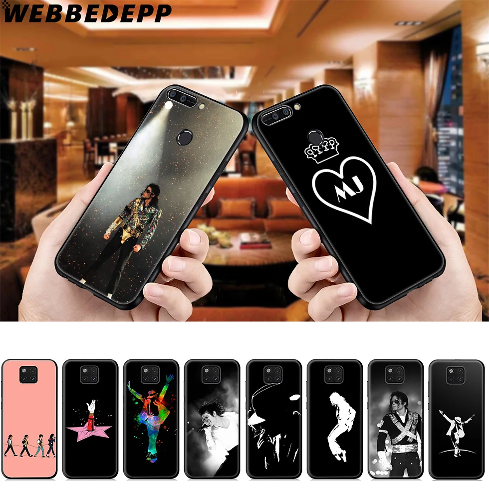 WEBBEDEPP Michael Jackson Mj Soft Case for Huawei Mate Honor 20 6A 7A 7C 7X 8 9 9X 10 View Lite Pro 30 |
