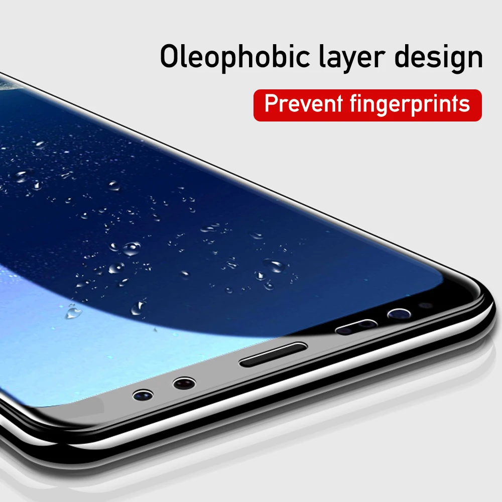 Закаленное стекло пленка для samsung Galaxy S7 A6 A8 Plus 2018 протектор экрана изогнутая