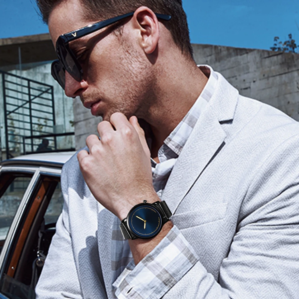 SOXY 2019 Simple Men's Watch Ultra-thin Men Date Business Fashion Erkek Kol Saati Relogio Masculino | Наручные часы