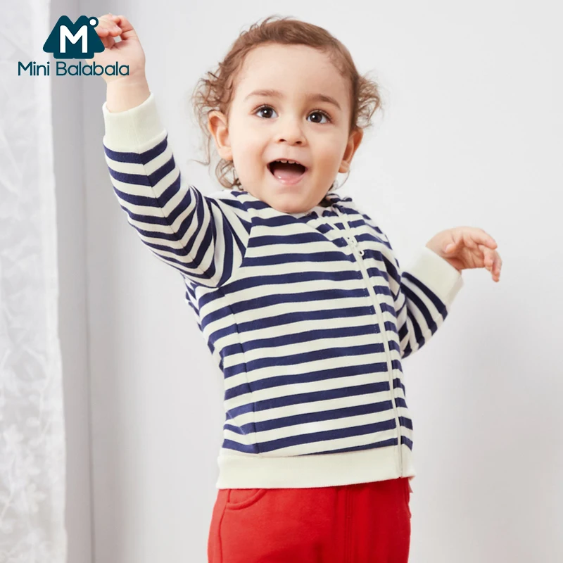 Хлопковая куртка Mini balabalaBaby для мальчиков и девочек весенне осенние куртки с