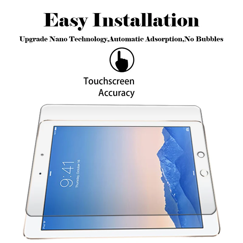 

for iPad 9.7 glass 6 5 generation gen protect glas screen protector for apple tablet 2 3 4 pro 6th mini air 1 protective film