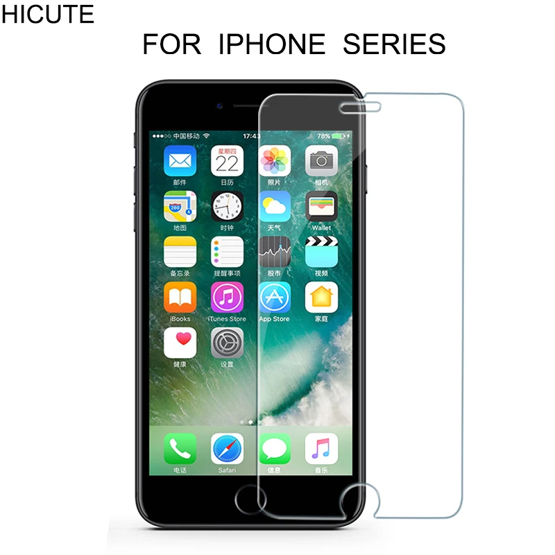 High Quality tempered glass for iphone 6 6s plus 7 plus 5s 4