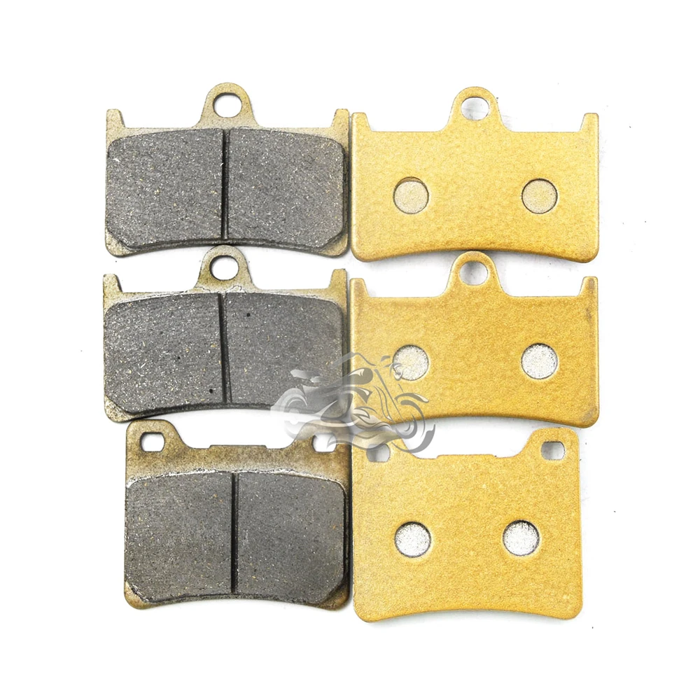 

Front+Rear Brake Pads Set For Yamaha YZF-R6 2008-2014 YZF-R6S 09 10 11 12 13 & XJR1300 1999-2001 Motorcycle