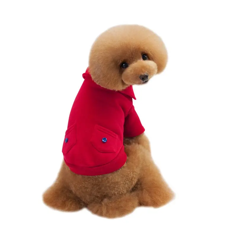 Толстовка с кнопкой для собак, хлопок, спортивная куртка, серая одежда для домашних животных, одежда для чихуахуа, одежда для собак, зимняя одежда для собак, Roupa para cachorr