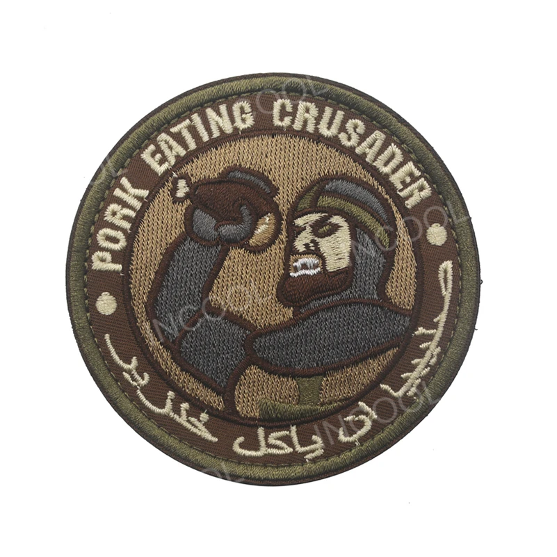3D свинина заплата вышивки Crusader армии США военный патч тактический эмблема