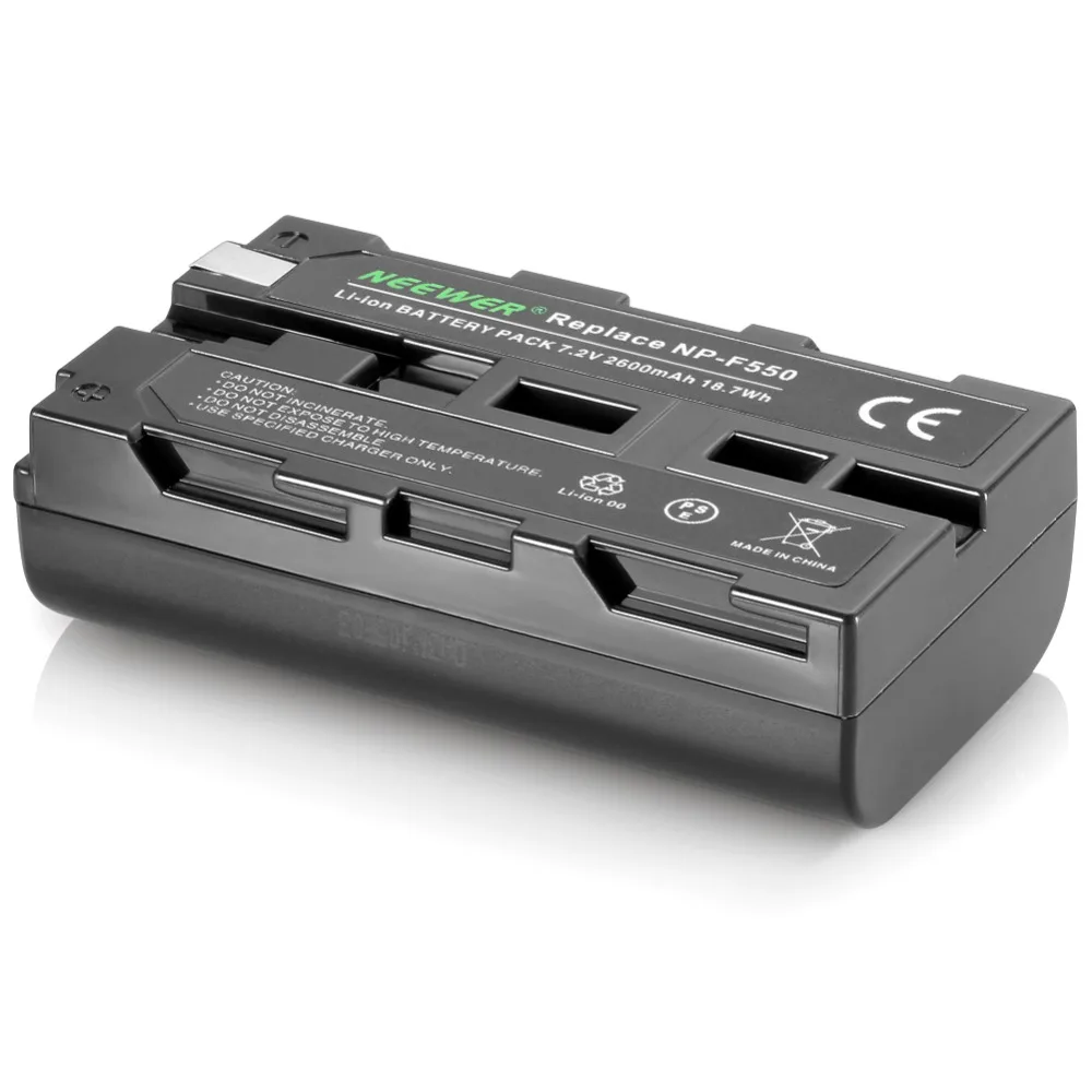 Neewer 7 4 V 2600mAh литий ионная аккумуляторная батарея Замена для Sony NP F550/570/530 совместим