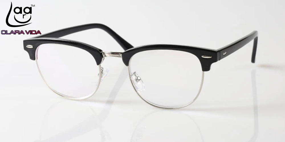 = Clear VIDA оправы для очков чтения с заклепками дизайнерские несферические линзы