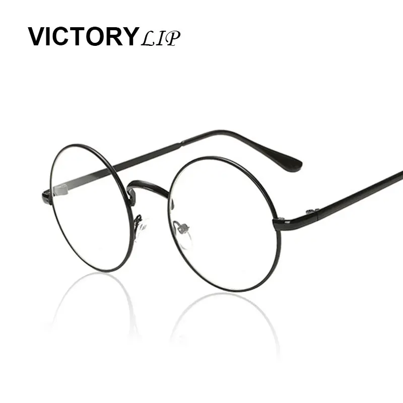 Очки круглые прозрачные в металлической оправе для мужчин и женщин|optical eyeglasses|harry