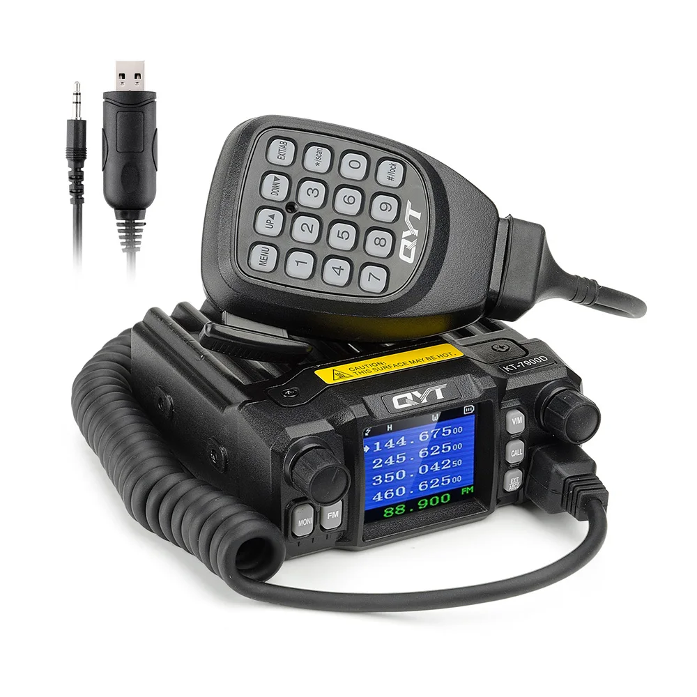 KT-7900D Автомобильная радиостанция quad band 136-174MHz& 220-270MHz& 350-390MHZ 400-480mhz RX TX 25w портативная мобильная станция 7900D