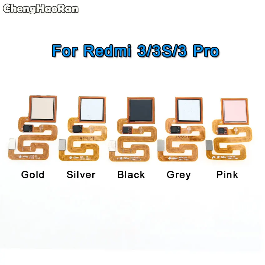 ChengHaoRan сканер отпечатков пальцев для Xiaomi Redmi 3 3S Pro Note ID Домой Кнопка меню Датчик