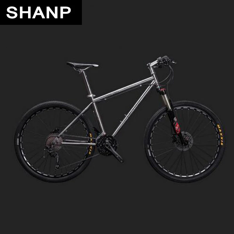 LAUXJACK Горный велосипед титановая рама 30 скоростей Shimano M610 гидравлический дисковый