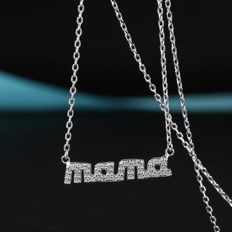Женское ожерелье из серебра 100% пробы с фианитом|necklace india|jewelry directjewelry personalized necklaces |