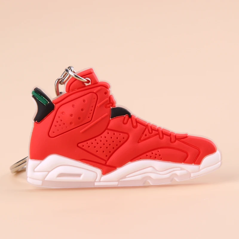 Picture Color05 Мини Jordan 6 брелок обуви Для мужчин Wome/Дети C логотипом отличный подарок для баскетбола брелок-кроссовок для ключей ключ держатель Porte Clef - Цвет: Picture Color05
