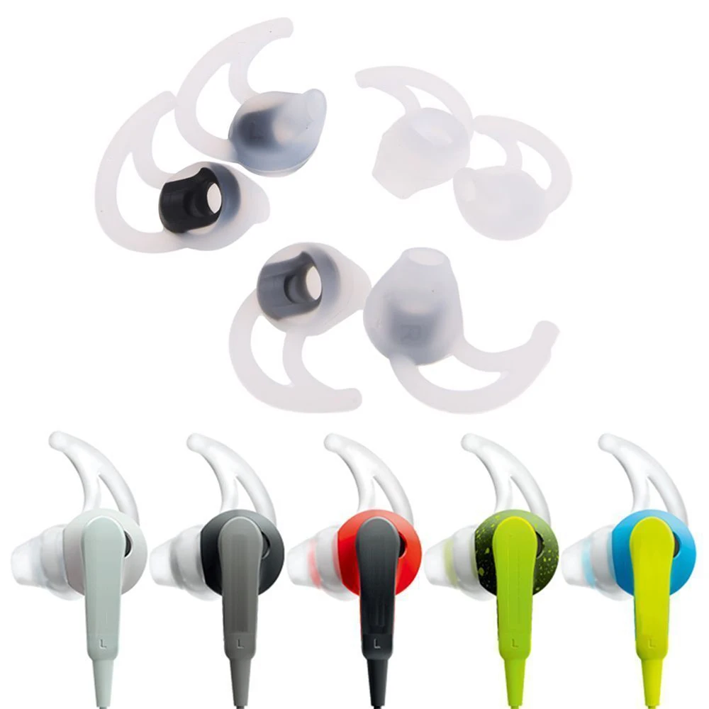 

3 pairs for QC20 QC20i Sport Soft Silicone Antislip Ear Cover Hook bluetooth Earphone Earbuds Tips Earphone Case protector