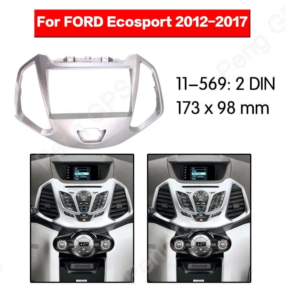 2 DIN Автомобильный Радио Стерео Установка отделка комплект адаптер для FORD Ecosport 2012 2013 рамка аудио