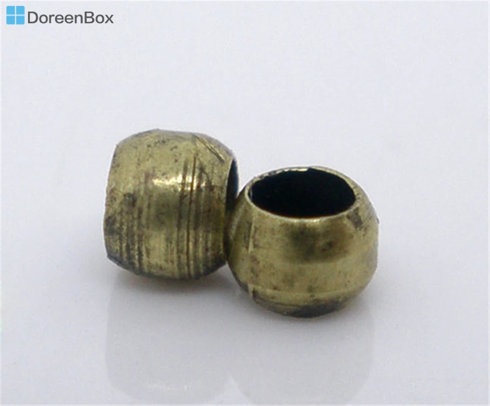 Doreen Box hot- 1000 PCs Bronze Color Crimps Beads 2mm Findings (B04434) | Украшения и аксессуары