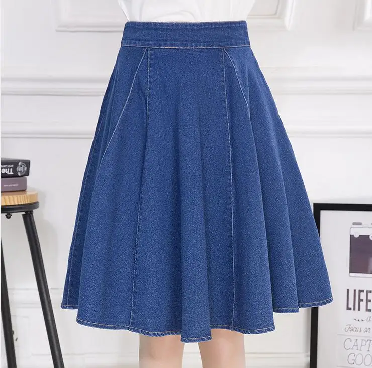 Женская юбка с подкладкой на весну и лето|line skirt|denim skirtdenim skirt fashion |