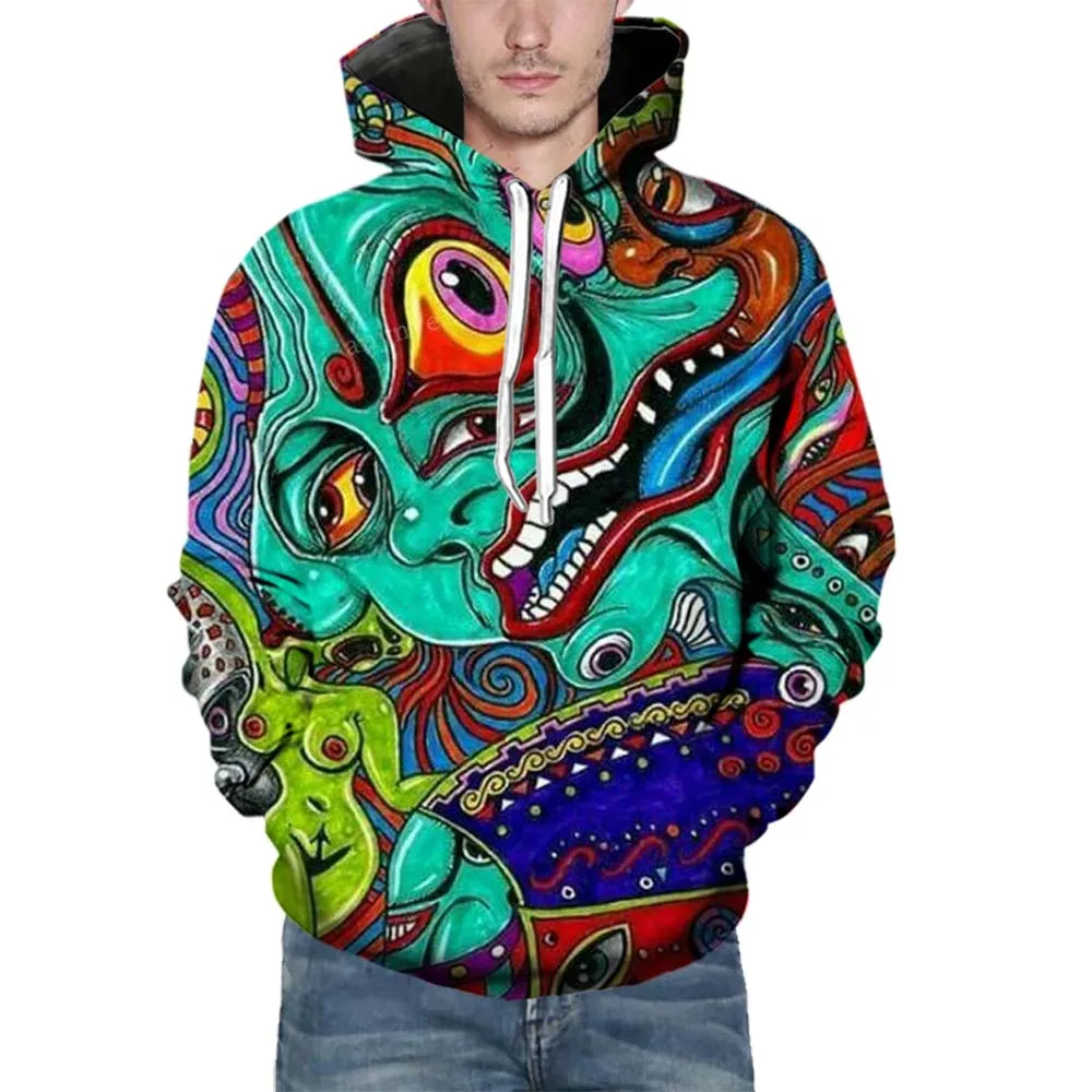 Hot Sale Sweatshirts Mens Brand Hoodies Men Joker Printing Hip Hop Hoodie Male Casual Tracksuits Size S-5XL Wholesale and Retail | Мужская