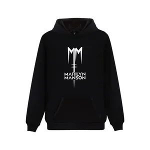 Мужская толстовка с капюшоном Marilyn Manson, теплая зимняя толстовка с капюшоном в стиле рок-группы, классная уличная одежда Мэрилин