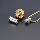 Классический золотой цветок IJD9959, тюбик для кремации всегда в моем сердце, ювелирные изделия, памятный сувенир, мемориальная урна, ожерелье, подставка для золы животного