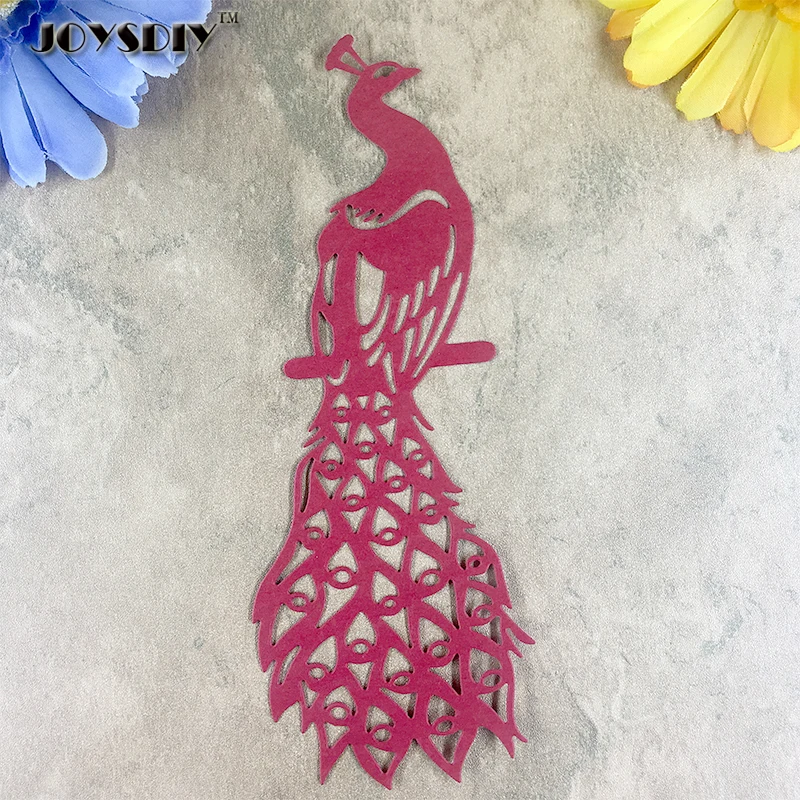 Красивый павлин Roost на ветке металлические die Штанцевые формы для DIY Скрапбукинг