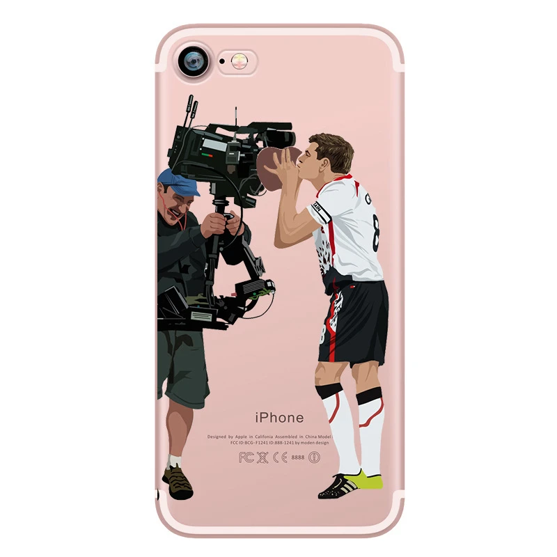 Football Star чехол для iPhone 6 S 5 5S SE 7 8 крышка футбол Роналду мобильный телефон сумка