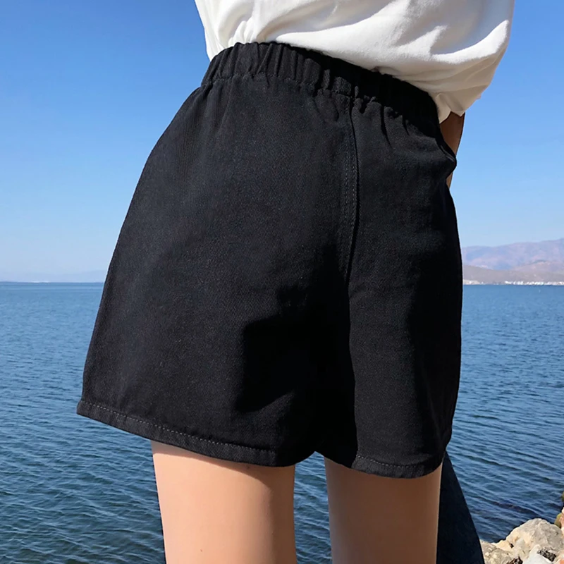 Women Wide Leg Short Jeans Summer High Waisted Shorts For Korean Loose Denim Pantalones Cortos Mujer | Женская одежда