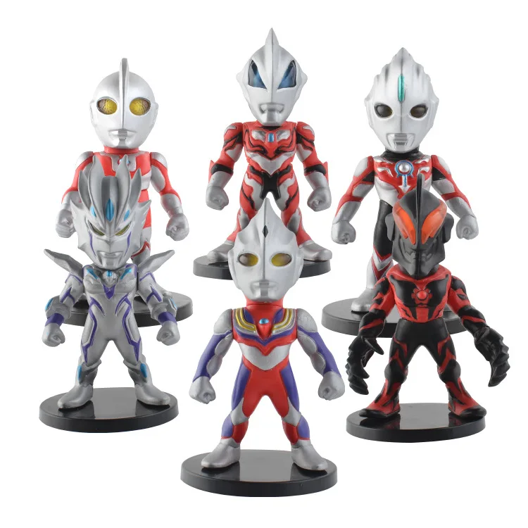 

Шесть видов Ultraman Tiga Zero Beyond Geed Belial Orb украшение торта милые фигурки героев ПВХ Куклы Коллекционные модели игрушки подарки