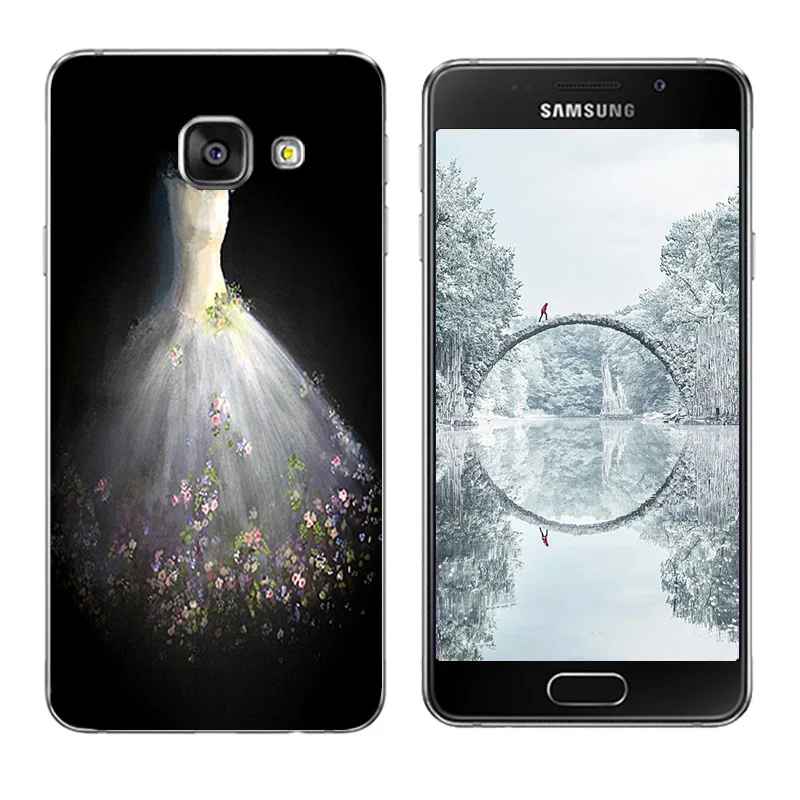 Чехол для Samsung A3 2016 мягкие силиконовые чехлы телефонов с принтом скейтборда Galaxy