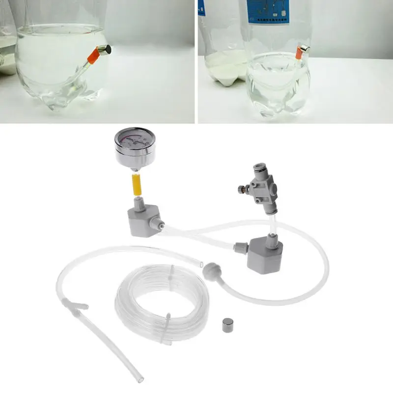 DIY Аквариум CO2 система генератора Комплект Калибр воды завод Аквариум Co2 клапан диффузор