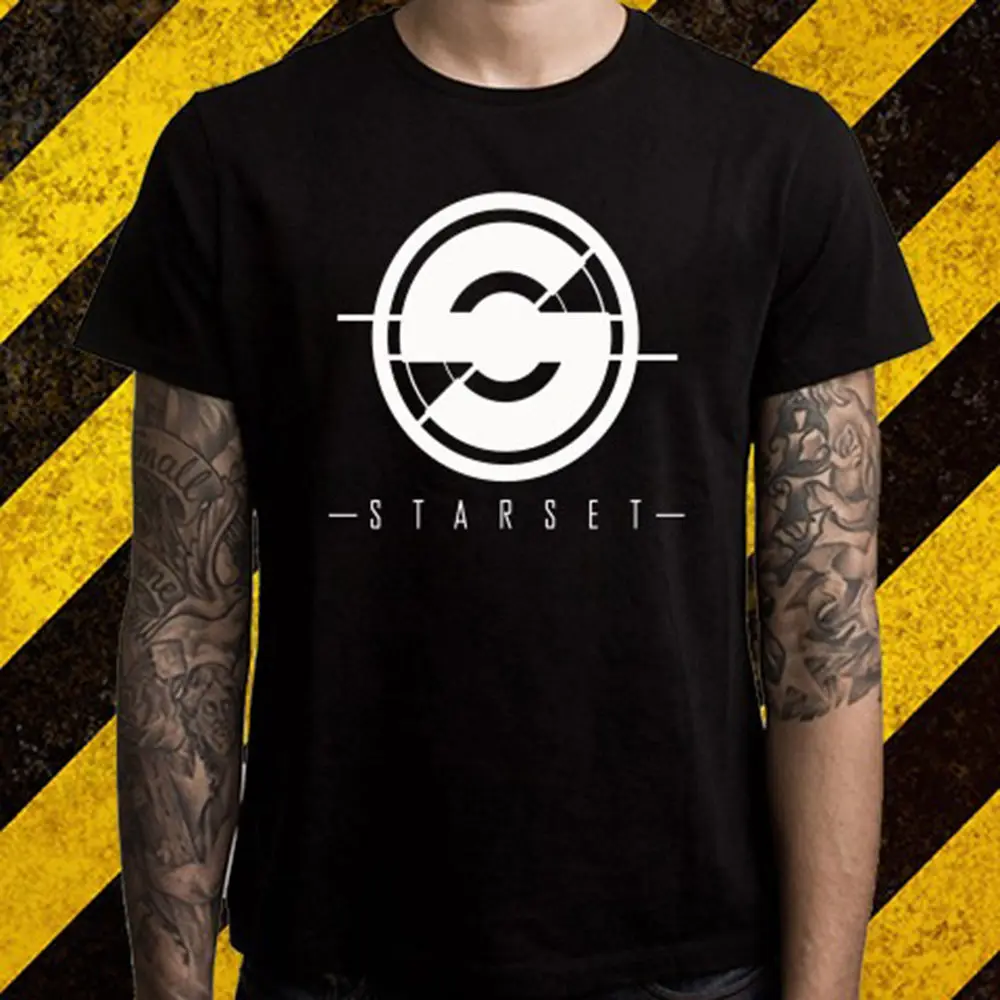 Новинка Звездный набор альтернативная рок-группа Мужская черная футболка размер