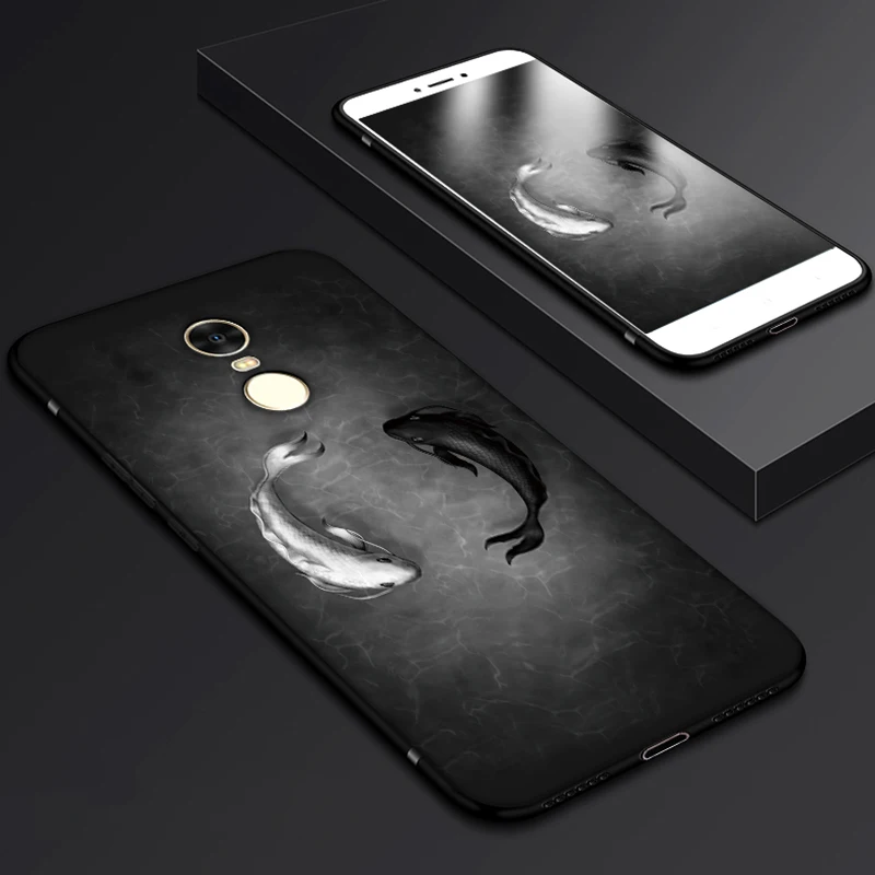fishes 3D рельефные Чехлы для телефона для Xiaomi Redmi Note 4X32/64 GB Мягкий силиконовый чехол из ТПУ с принтом "кошки" рыбы пространство для Redmi Note 4 глобальная версия - Цвет: fishes