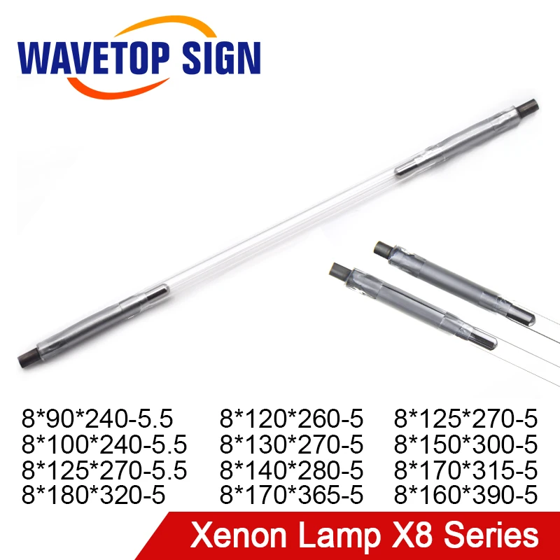 Лазерная ксеноновая лампа серии X8 WaveTopSign короткая дуговая Q switch импульсветильник
