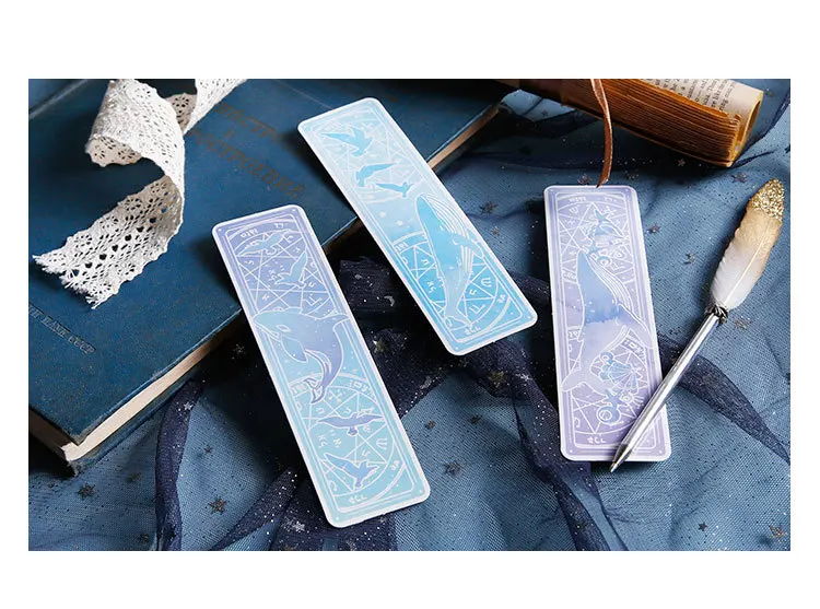 Многофункциональный 30 шт магический морской океан дизайн крафт бумажные карты как Закладка тег Подарочное украшение Скрапбукинг DIY открытка для сообщений