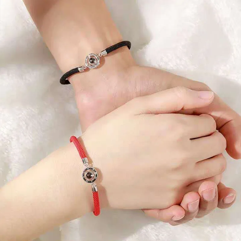 Дропшиппинг розовое золото цвет 100 языков I Love You проекции кольцо Корона