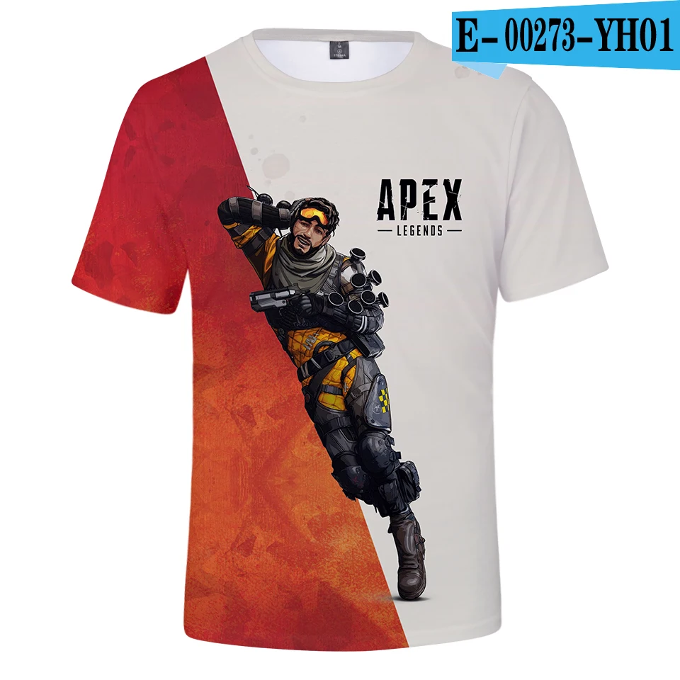 Aikooki 3D Apex Legends футболки для мужчин/женщин Летняя футболка с короткими рукавами футболка для мальчиков/девочек Apex Legends дышащая крутая дизайнерская футболка - Цвет: Темно-серый