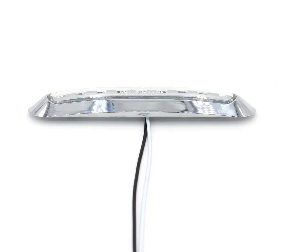 2 шт. прозрачные линзы янтарсветильник 9 SMD LED + хромированные кольца Боковой