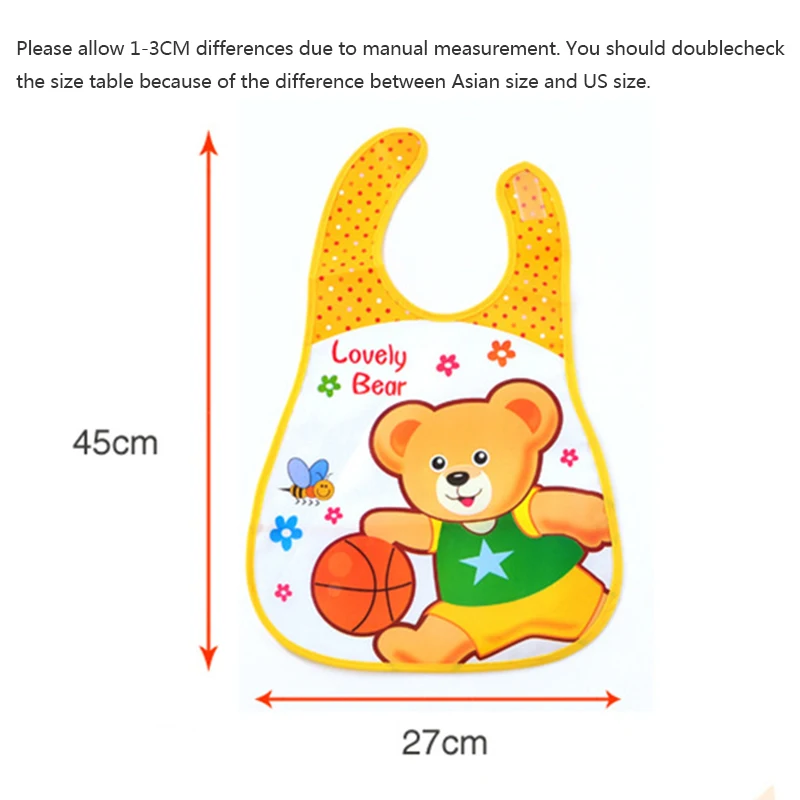 Регулируемые детские слюнявчики из пластика EVA, водонепроницаемые, с обеденным рисунком, детский фартук, аксессуар.