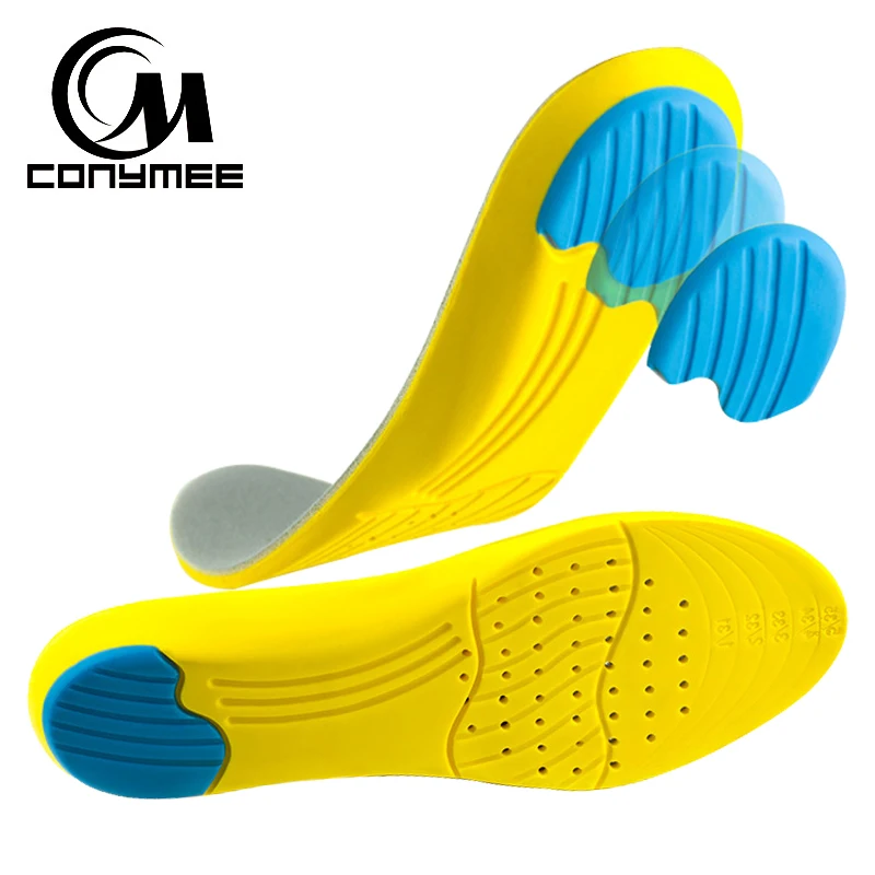 CONYMEE стельки из пены, запоминающие форму высокий супинатор ортопедический стелька вставки для мужчин и женщин амортизация кроссовки колодки уход для ног стелька