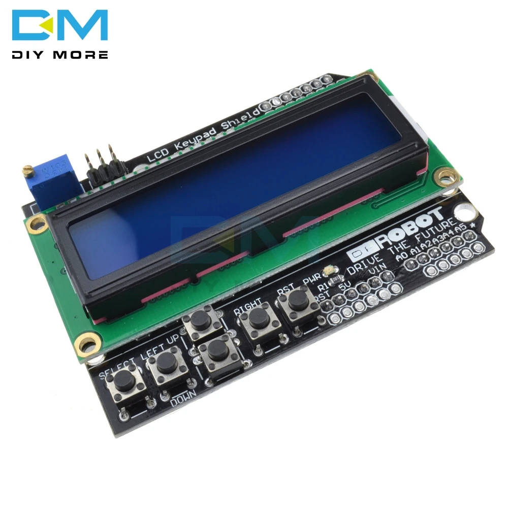 Модуль для Arduino Duemilanove Robot Board 16 ЖК экран с клавиатурой синей подсветкой интерфейс 2